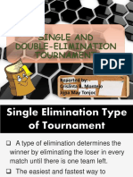 Single and Double Elimination Tournament Formats