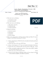 Television Engineering Previous Question Papers 2008