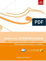 Guida All'Interpretazione Della Musica Barocca, Classica, Romantica Per Strumenti Ad Arco e A Corda