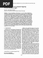 static stress transfer and earthquake triggering