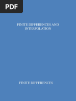 Finite Difference and Interpolation PDF