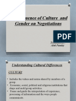 The Influence of Culture and Gender On Negotiations: Presented by