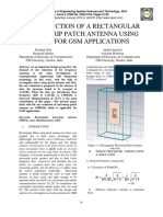 Size Reduction of A Rectangular Microstrip Patch Antenna Using Slots For GSM Applications