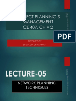 Project Planning & Management CE 407, CH 2: Prepared by Engr. Zia Ur Rahman