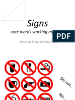 Signs: Core Words Working Material