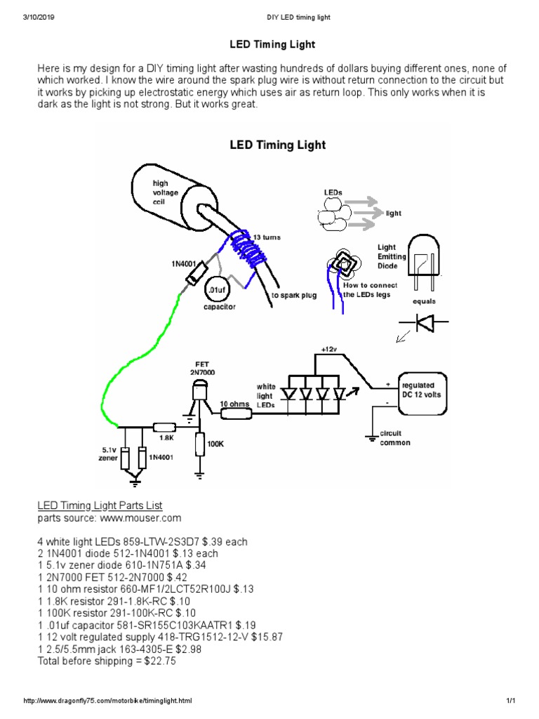 DIY LED Timing Light