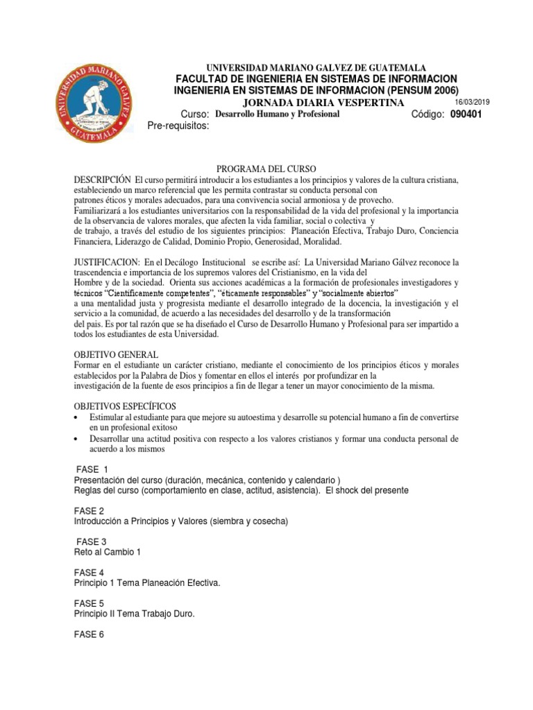 Desarrollo Humano y Profesional | PDF | Moralidad | Conocimiento