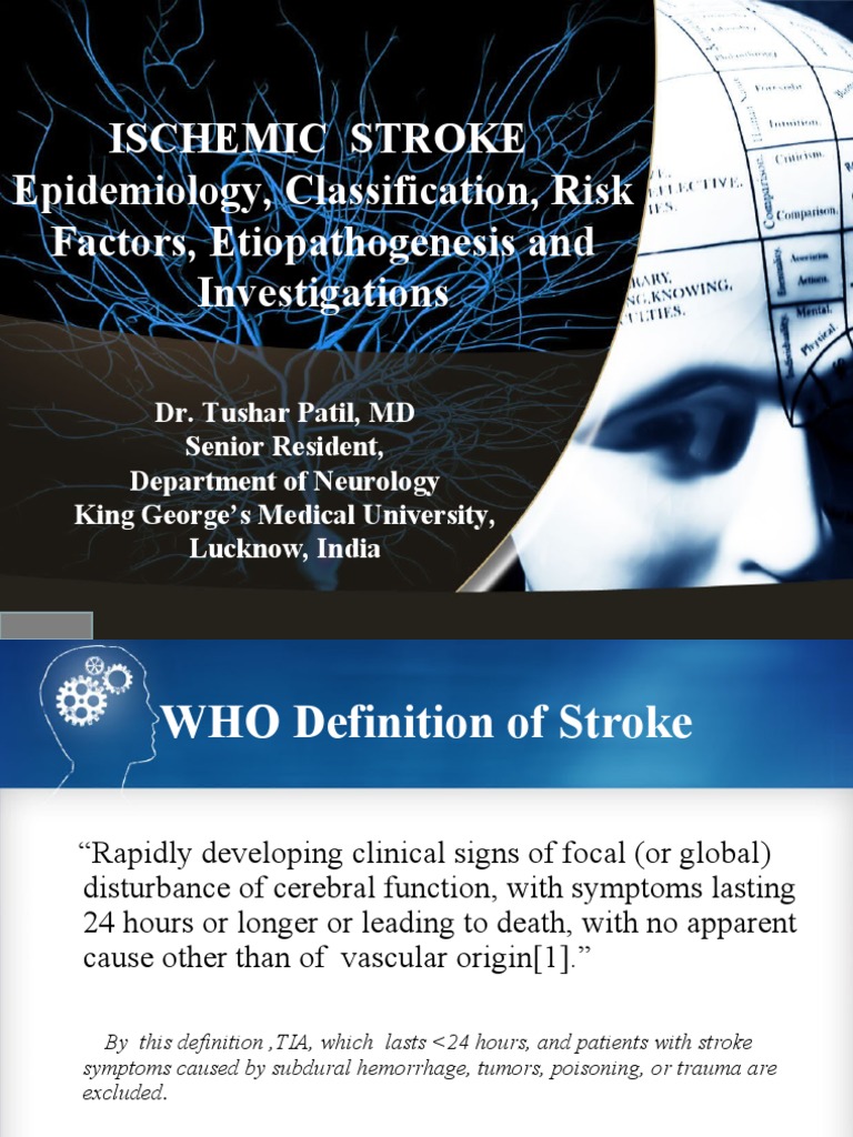 Ischemic Stroke Epidemiology, Classification, Risk Factors ...