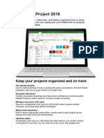 Microsoft Project 2016 Datasheet