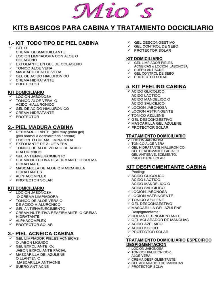 Kits Basicos Mas Tratamiento Domiciliario | PDF