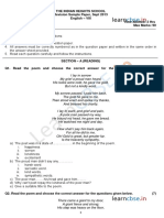 Cbse Class 8 Sample Paper 2014 2