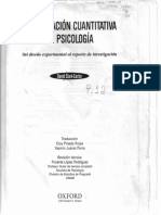 Clark-Carter, D (1997) Investigación Cuantitativa en Psicología. Del Diseño Experimental Al Reporte Del Diseño PDF