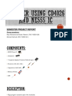 NE555 Timer and CD4026 Counter Project