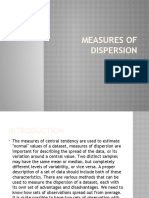 Measures of Dispersion: By: Joan Listana Justine Sanosa Martin Reverente