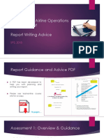 AERO 2058 - Airline Operations Management - Report Writing Advice - 08 AUG 2018