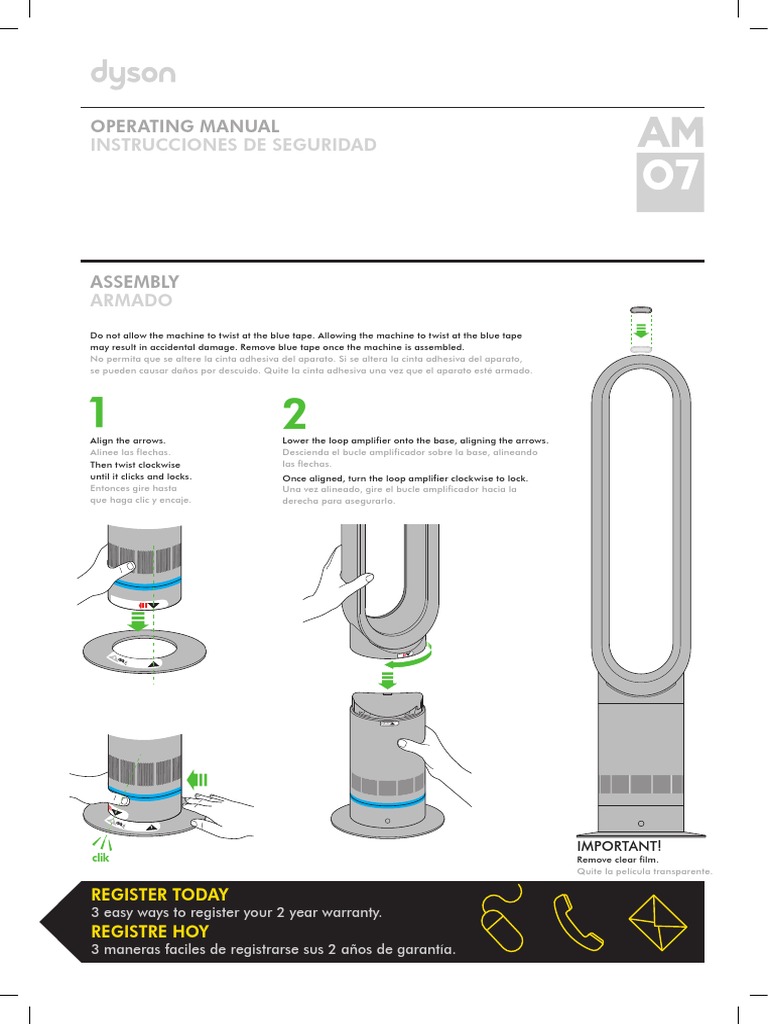 Dyson Am07 PDF Fuse (Electrical) Interference
