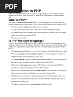 PHP Notes