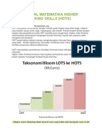 Contoh Soal Matematika Higher Order Thinking Skills