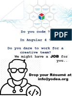 Do You Code ? in Angular 4 ? Do You Dare To Work For A Creative Team?