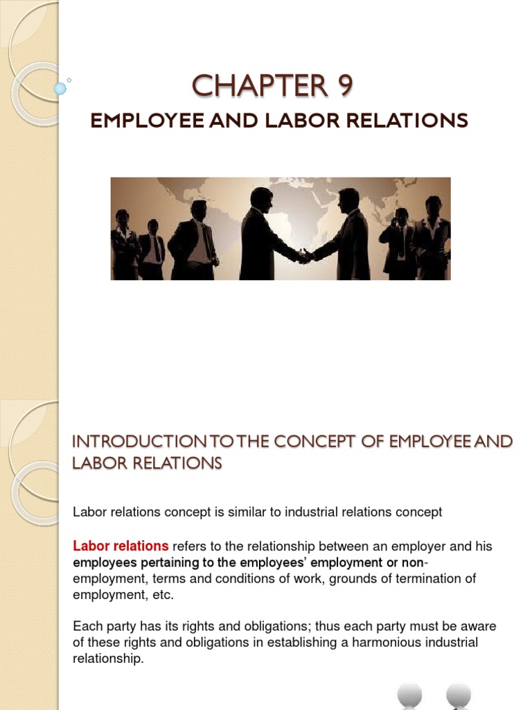 Overview of Employee and Labor Relations | PDF | Trade Union ...
