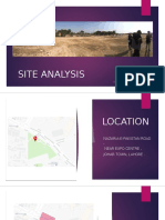 Site Analysis: Abeer Nasim 14 Fatima 76 Haris Naeem 75 Kinza Khurram 08