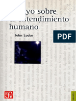 Locke, J. - Ensayo Sobre El Entendimiento Humano PDF