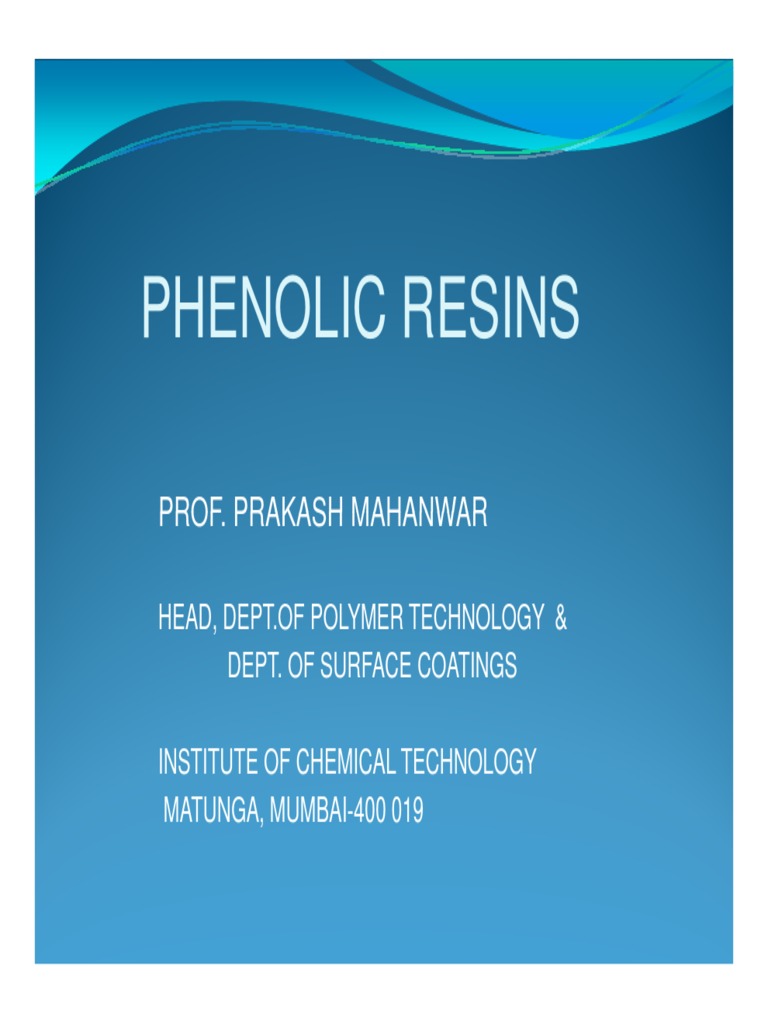Overview of Phenolic Resins and Applications | PDF | Epoxy | Chemical ...