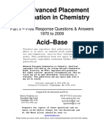 Acid-Base FRQ 1970-2009 WTH Ans