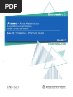 Primaria Ateneo Didáctico 1 Primer Ciclo Matemática Carpeta Coordinador