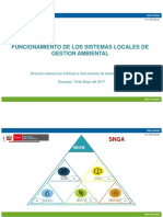 Funcionamiento de los Sistemas Locales de Gestión Ambiental