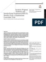 Ef Ficacy of An Education Program For People With Diabetes and Insulin Pump Treatment (INPUT) : Results From A Randomized Controlled Trial