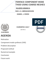 A Reduced Interface Component Mode Synthesis Method Using Coarse Meshes - Mladen Gibanica