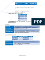 Far Away Land - Cheat Sheets: Core Rule