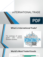 International Trade: Jestine May T. Reano