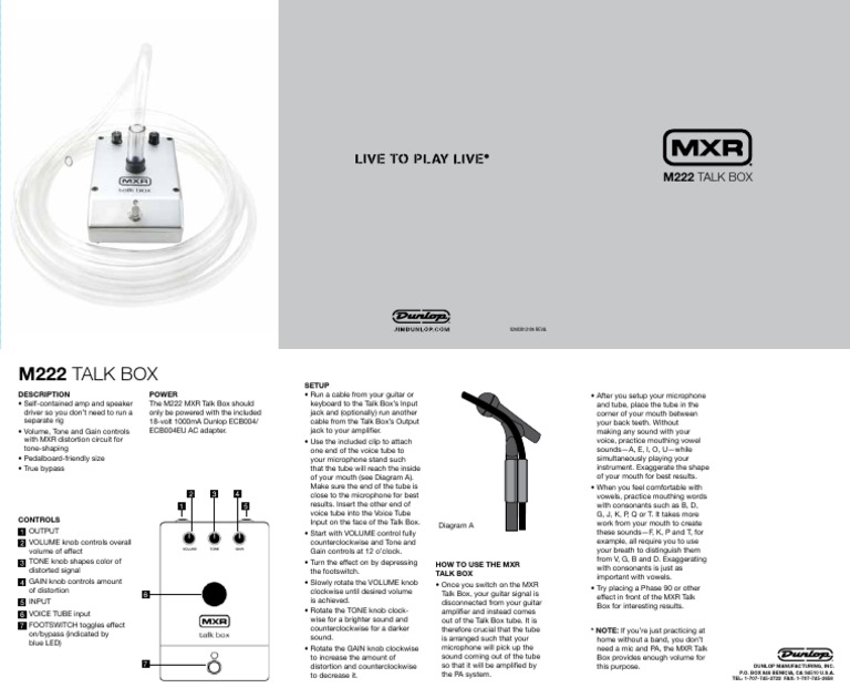 MXR M222 Talk Box トークボックス 器材 | endageism.com