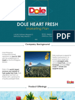 Dole Heart Fresh: Marketing Plan