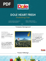 Dole Heart Fresh: Marketing Plan