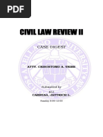 Civil Law Review Ii: Case Digest