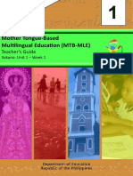 Mother Tongue-Based Multilingual Education (MTB-MLE) : Teacher's Guide