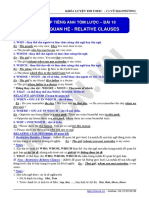 Ngu Phap Tieng Anh Tom Luoc - Bai 18 Relative Clauses PDF