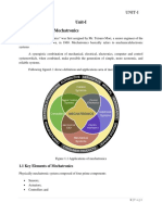 Unit-I 1.0 Introduction To Mechatronics