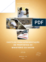 Cartilha Apresentacao Propostas Ministerio Saude 2018 PDF