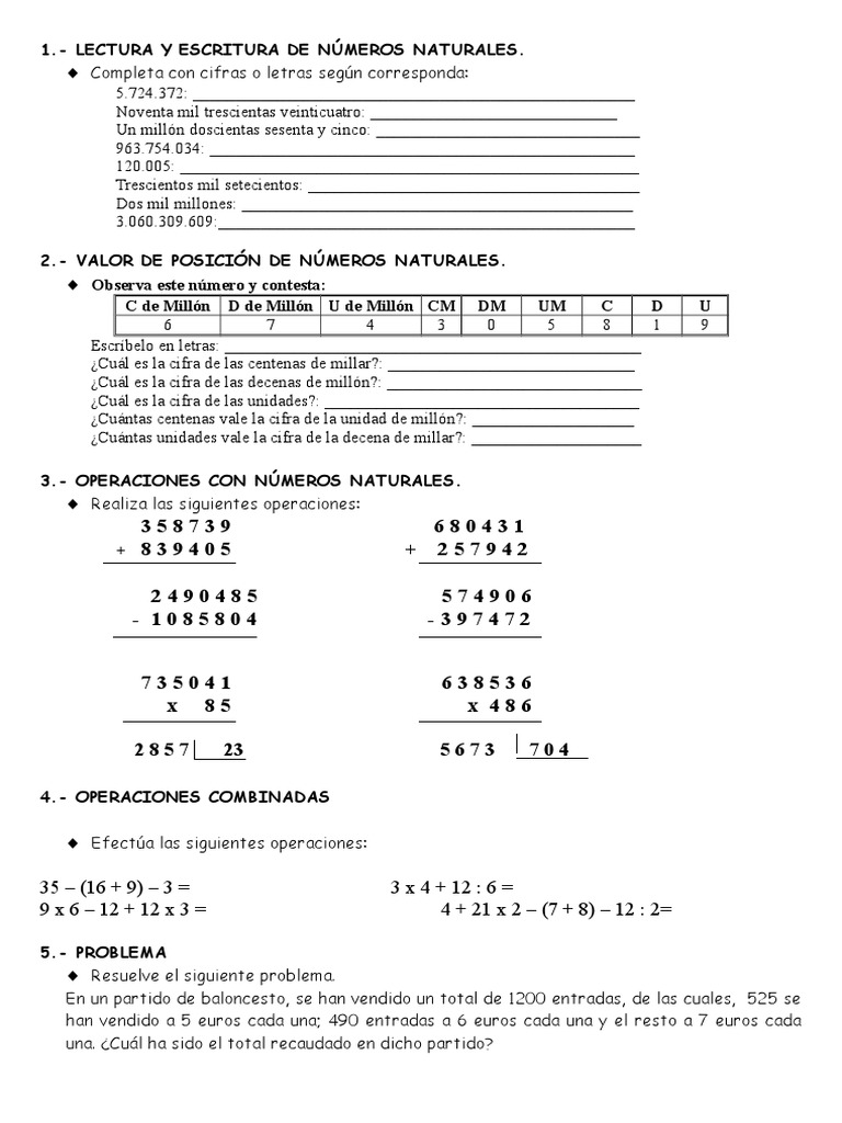 Ejercicios de Matemáticas 6º Primaria | PDF | Triángulo | Fracción ...