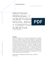 Identidad personal y subjetividad social