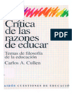 Crítica de las razones de educar. Temas de filosofía de la educación..pdf