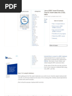 Java and SQL Sample Code Example PDF