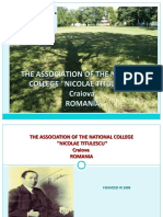 The Association of The National College ''Nicolae Titulescu' Craiova Romania