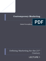 Contemporary Marketing: Nabeel Farooq Nabeel - Farooq@szabist-Isb - Edu.pk