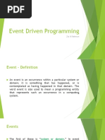 Event Driven Programming Visual Programming