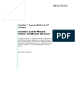 OpenText Extended ECM For SAP Solutions. Installation Guide For Microsoft Windows With Microsoft SQL Server PDF